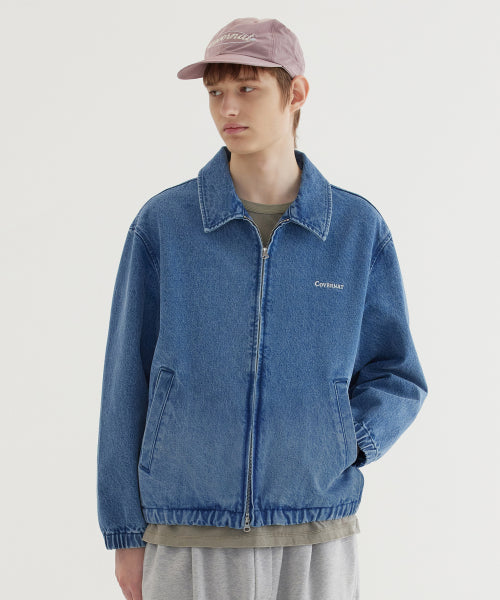 DENIM ZIP-UP JACKET
