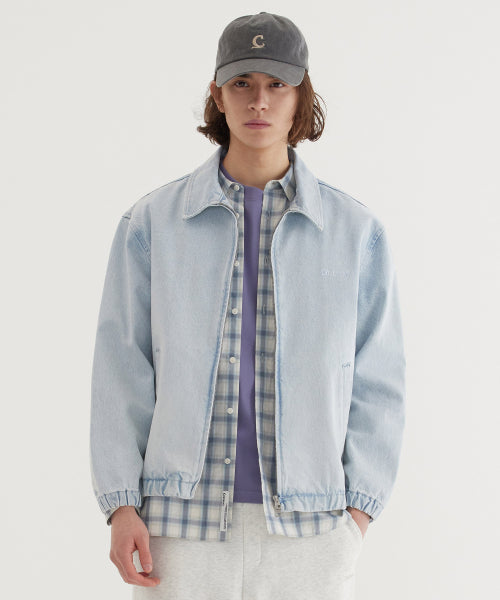 DENIM ZIP-UP JACKET