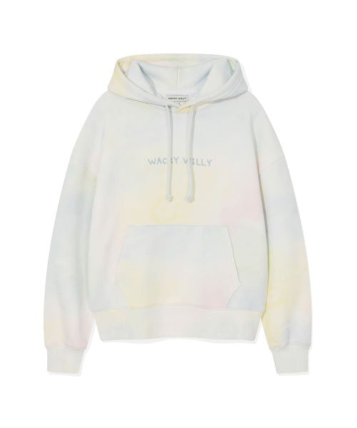 Women's Blur Graphic Semi-Overfit Hoodie Pattern