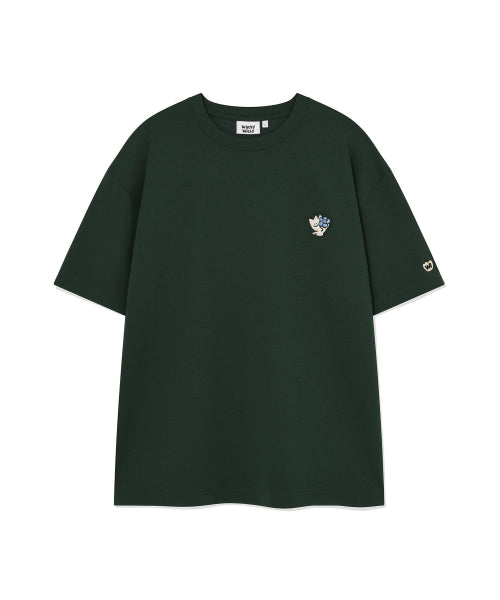 Kiki Double Wappen Short Sleeve T-shirt Green