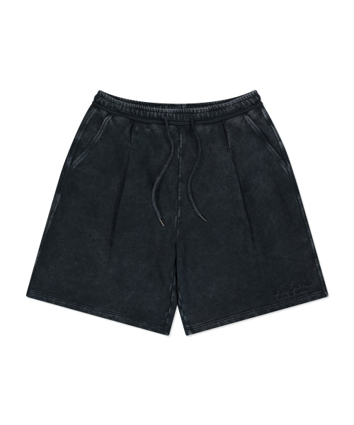 Pigment Washing Sweat Shorts Charcoal