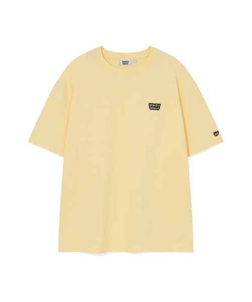 Small typo Short-sleeved T-shirt Yellow
