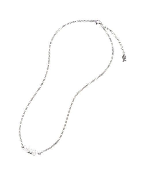 Handwriting necklace silver