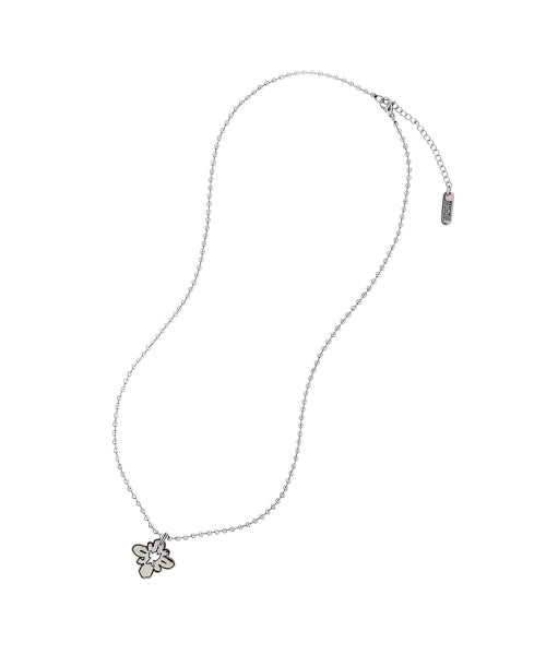 drawing necklace silver