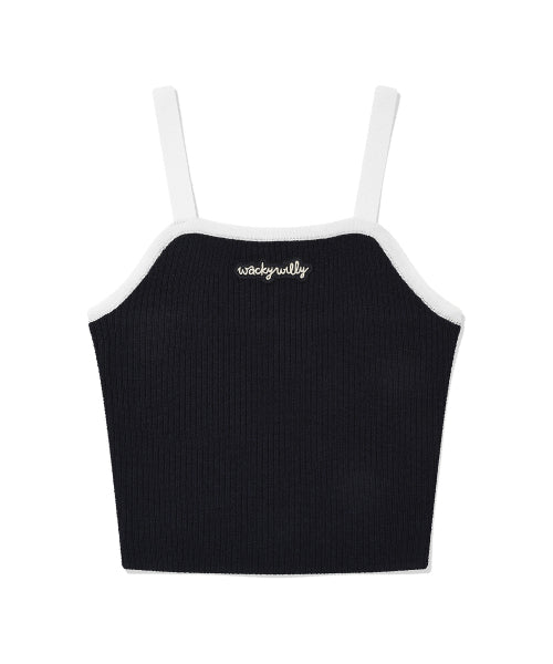 Women's Colored Knitwear Bustier Navy