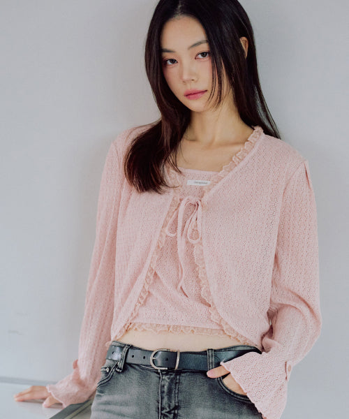 Dorothy Cardigan Set [PINK]