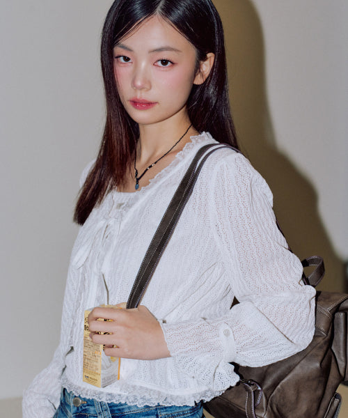 Dorothy Cardigan Set [WHITE]