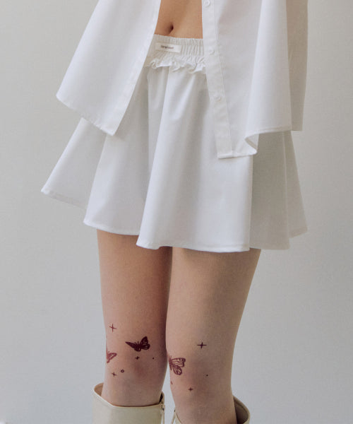 Giselle Skirt Pants [WHITE]