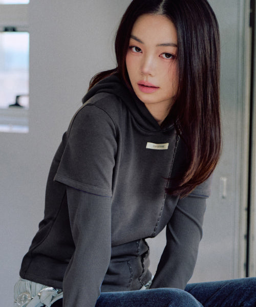 Erica Layered Hood [CHARCOAL]