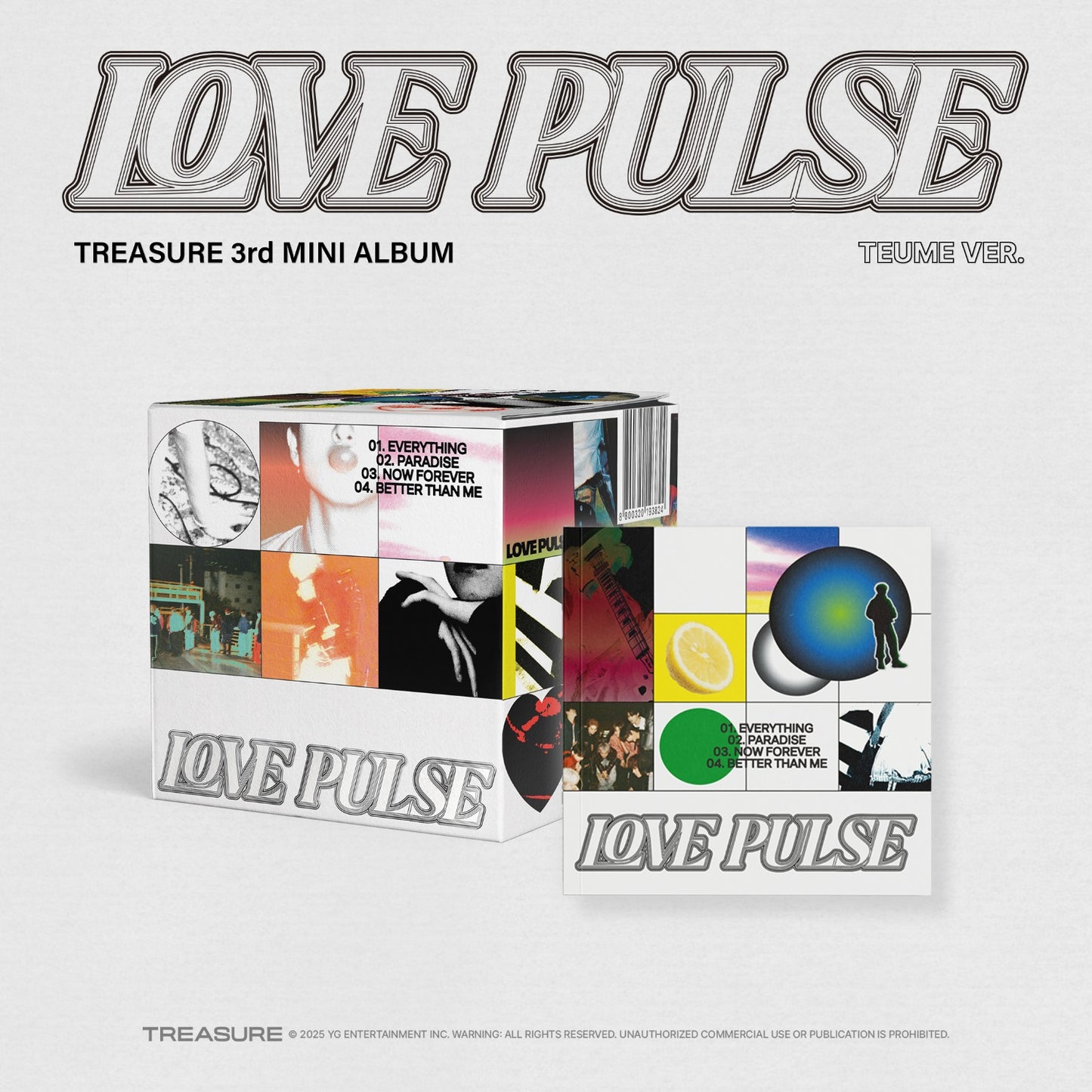 TREASURE 3rd MINI ALBUM [LOVE PULSE] TEUME VER. - YG SELECT