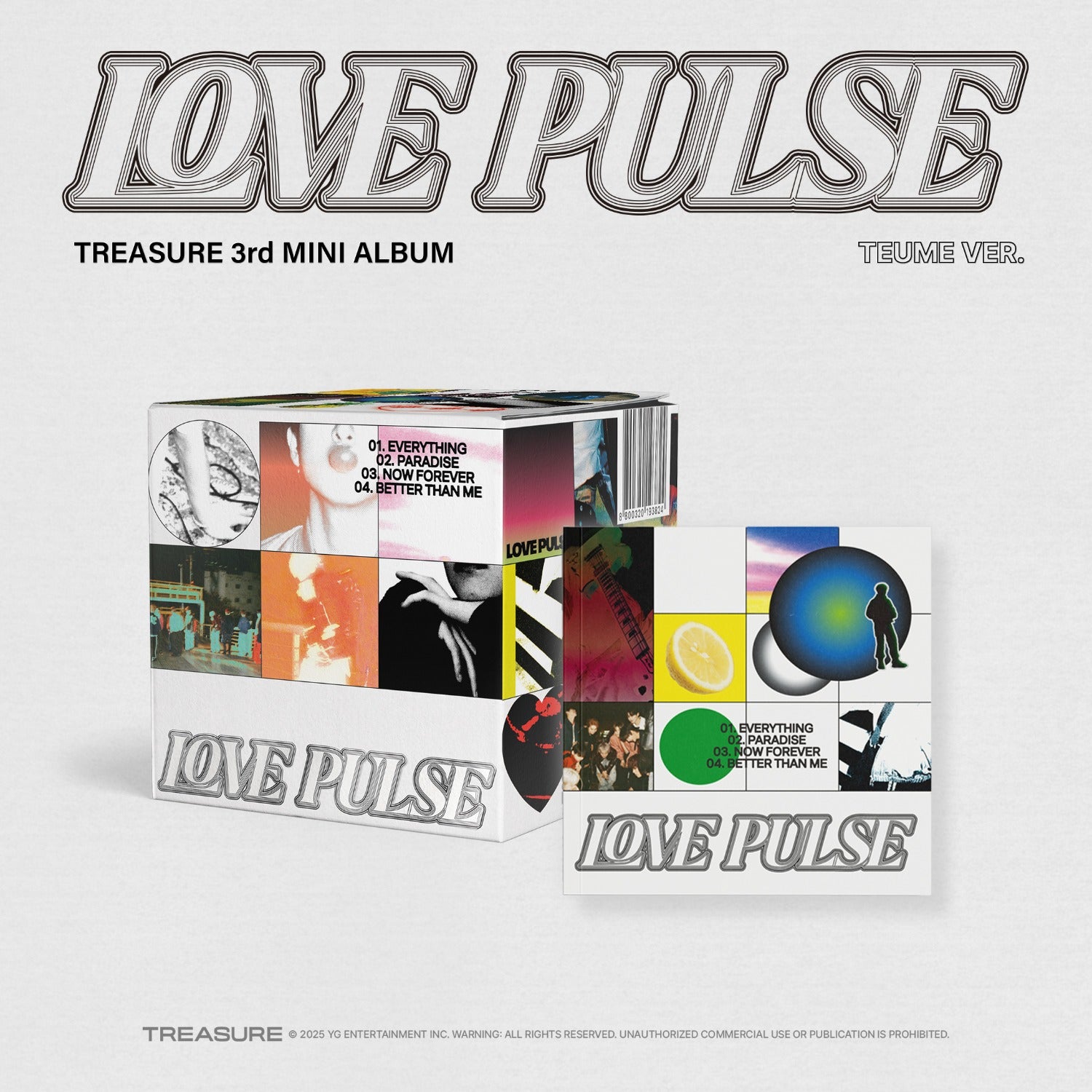 TREASURE 3rd MINI ALBUM [LOVE PULSE] TEUME VER. - YG SELECT
