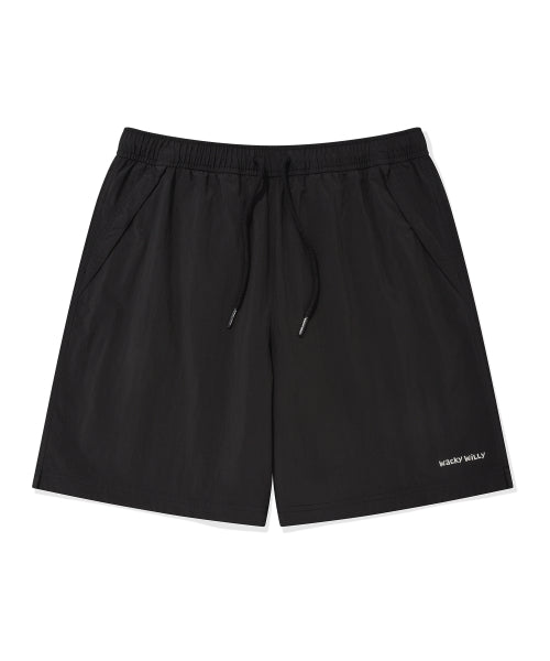 Nylon Easy Short Pants Black