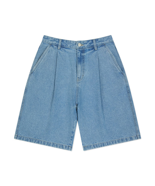 Bermuda denim shorts sky blue