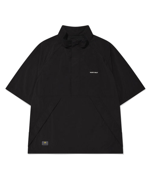 Half Sleeve Anorak Jumper Black