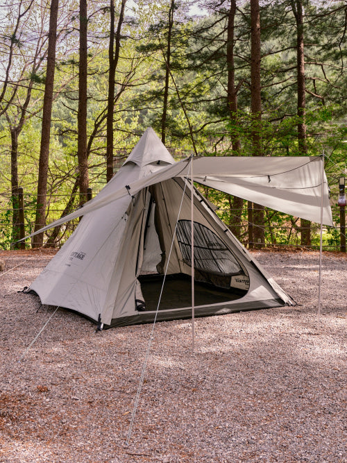 CARTIZE Easy TP TENT (COTTAGE TIPI)_GREEN GREY