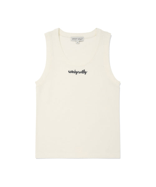 Women's Sleeveless Knit White