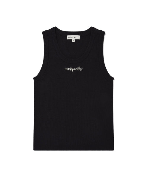 Women's sleeveless knit dark navy