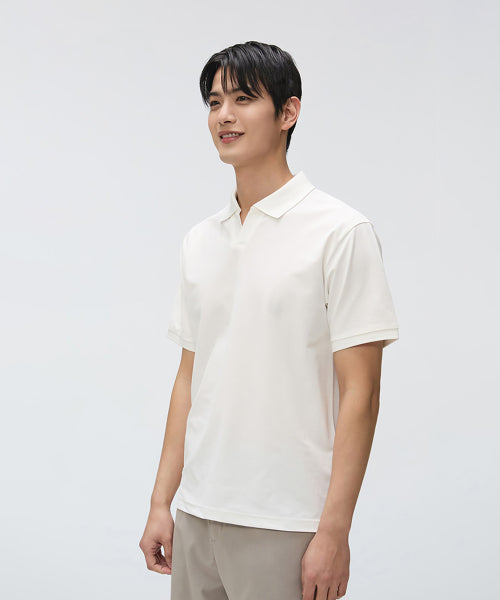 [COOL] Polo Collar Short Sleeve T-shirt_SPHWF25M01