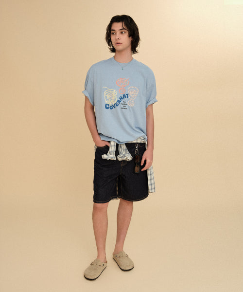 REGULAR-FIT DENIM SHORTS