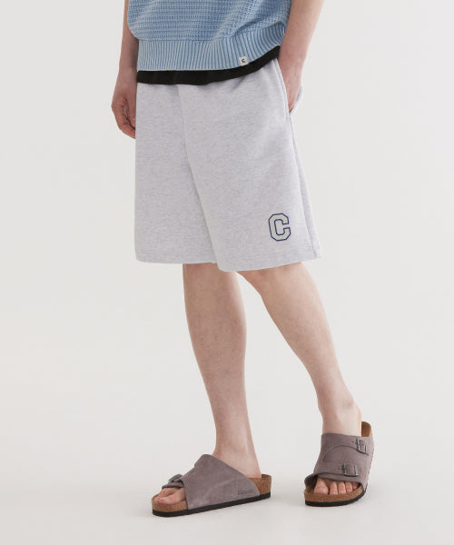 REGULAR-FIT C LOGO SWEAT SHORTS