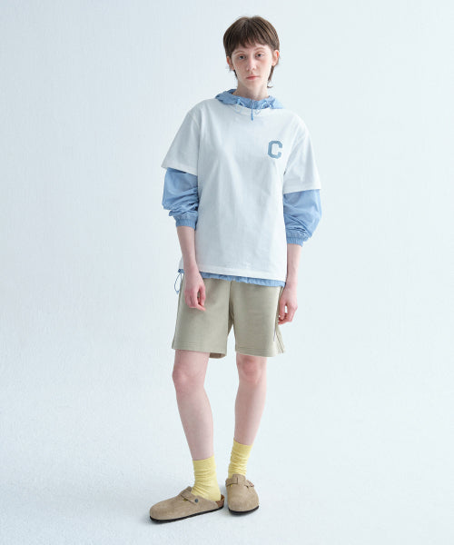 REGULAR-FIT C LOGO SWEAT SHORTS