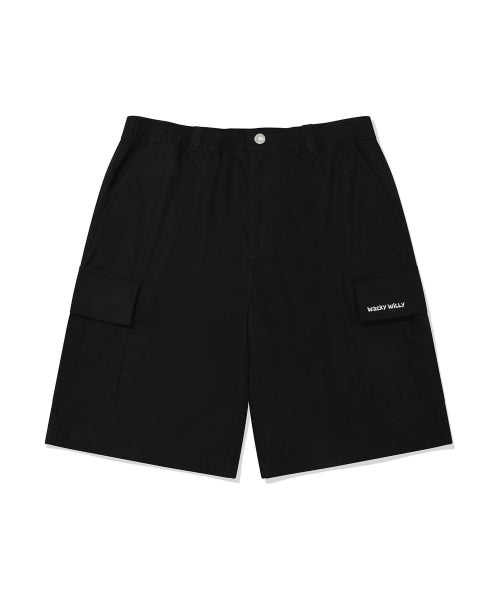 Cotton Cargo Shorts Black