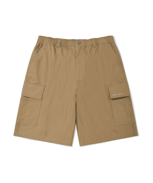 Cotton Cargo Shorts Beige