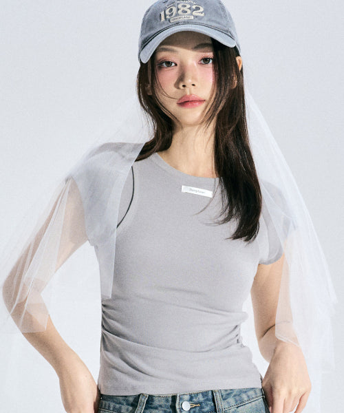Ellie Semi Sleeveless [GREY]