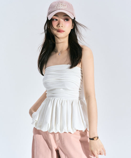 Bridget Balloon Bustier [WHITE]