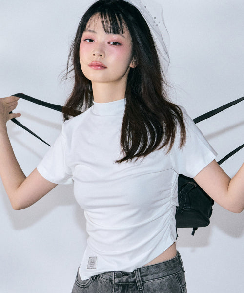 Diana Unbalanced Half Top [IVORY]