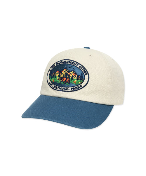 VTG COLOR BLOCK 6PANEL CAP blue