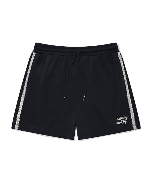 Women's track shorts dark navy