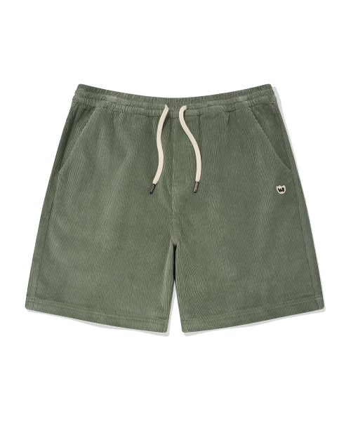Corduroy String Shorts Green