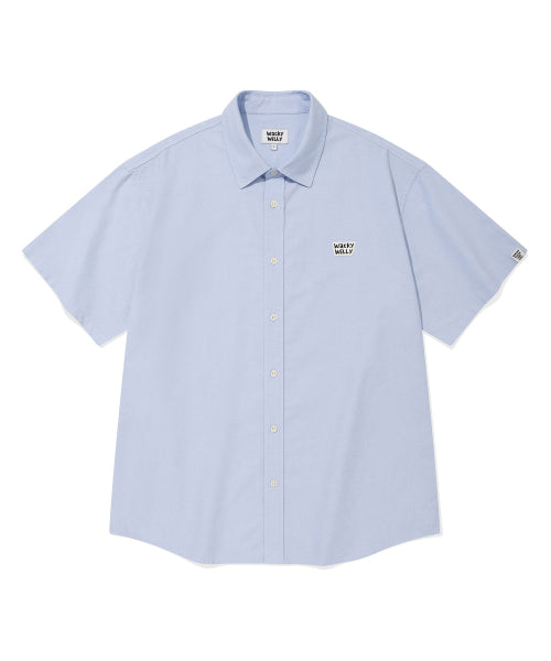 Wappen Oxford Short Sleeve Shirt Blue