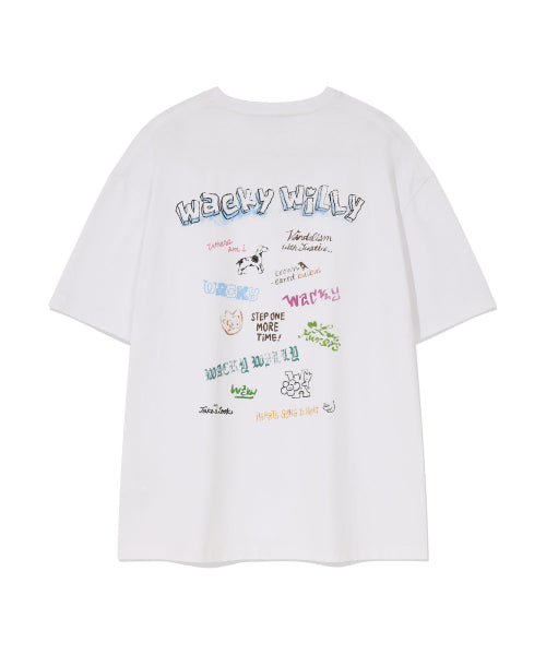 Kitchen graphic short-sleeved T-shirt white