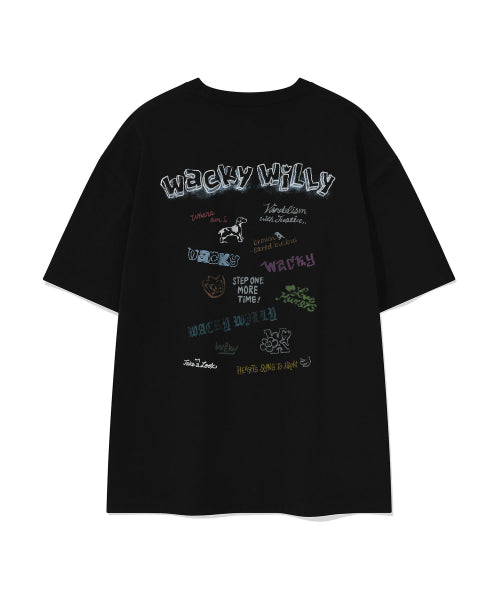 Kitchen graphic short-sleeved T-shirt black