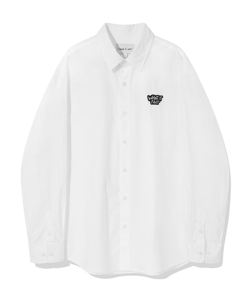 Wappen Long Sleeve Shirt White