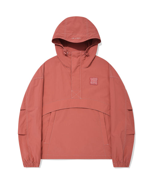 Nylon Hooded Anorak Red
