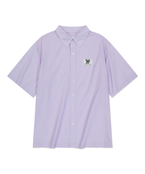 Wappen Paper Short-Sleeved Shirt Purple