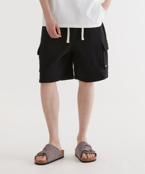 REGULAR-FIT AUTHENTIC LOGO SWEAT CARGO SHORTS