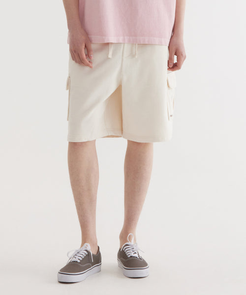REGULAR-FIT AUTHENTIC LOGO SWEAT CARGO SHORTS
