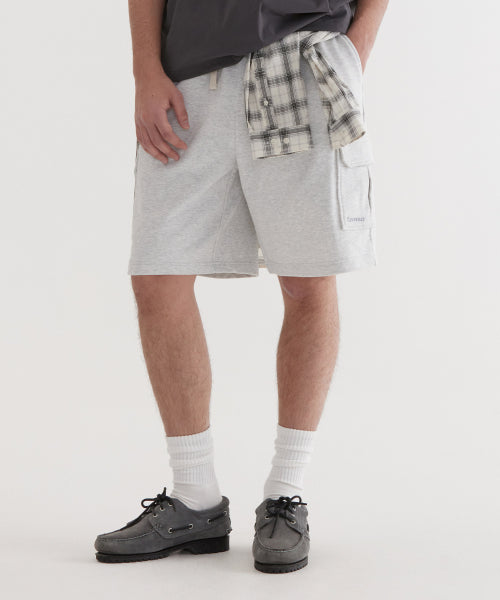 REGULAR-FIT AUTHENTIC LOGO SWEAT CARGO SHORTS