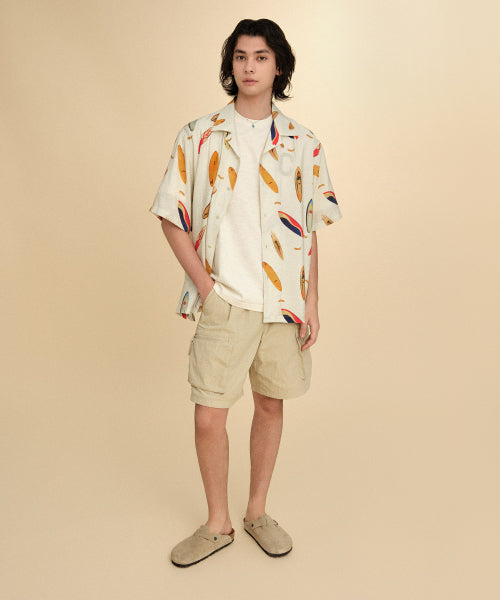REGULAR-FIT TECH NYLON CARGO SHORTS