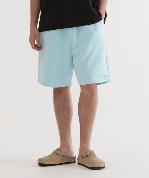 REGULAR-FIT SMALL AUTHENTIC LOGO DYING SWEAT SHORTS
