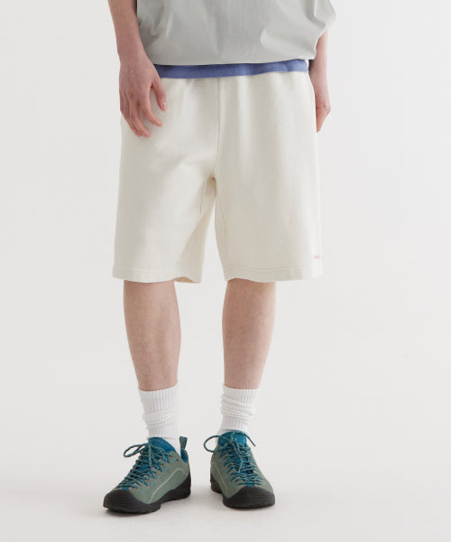 REGULAR-FIT SMALL AUTHENTIC LOGO DYING SWEAT SHORTS