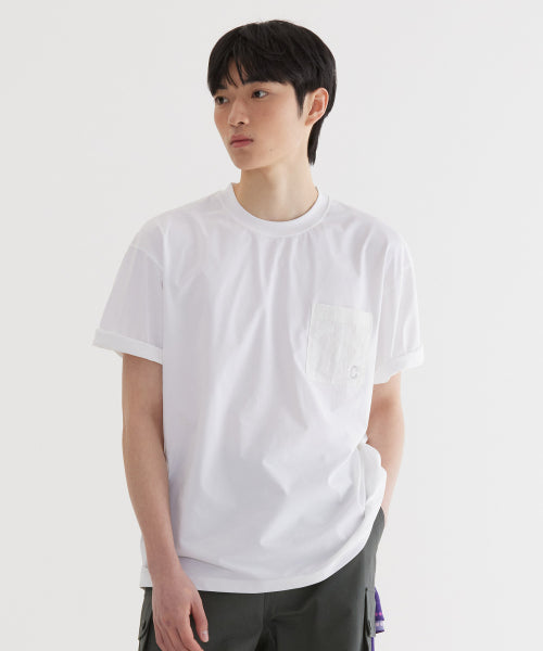 BASIC NYLON POCKET T-SHIRT