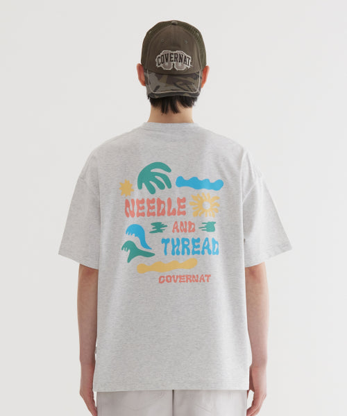 DOODLE TROPICAL GRAPHIC T-SHIRT