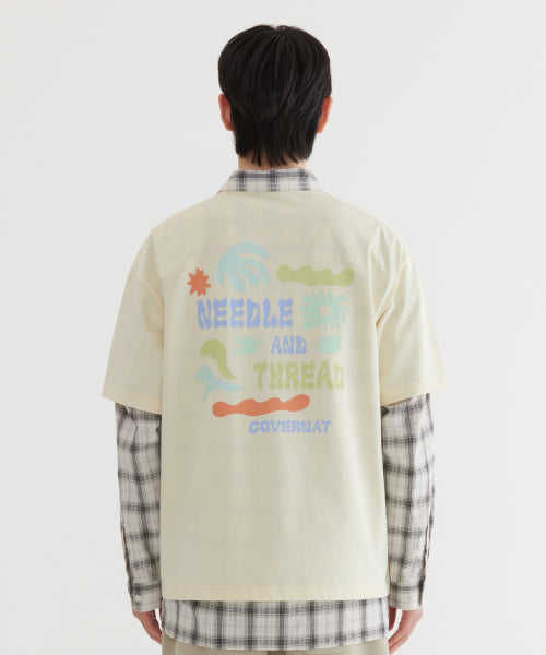 DOODLE TROPICAL GRAPHIC T-SHIRT