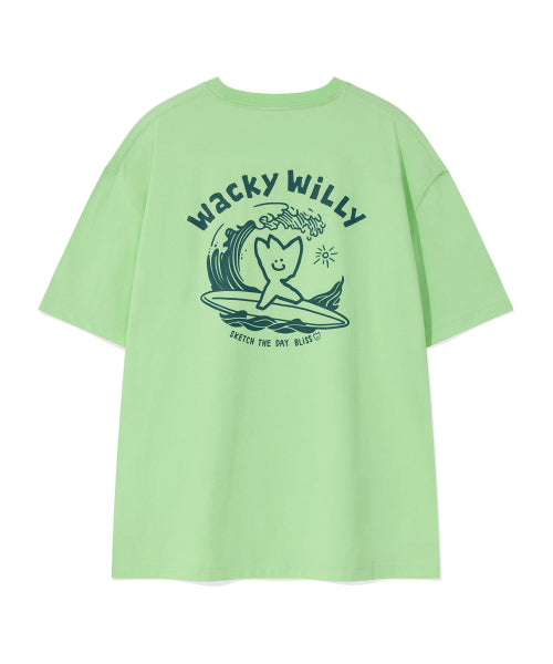 Surf Kiki Graphic Short Sleeve T-Shirt Green