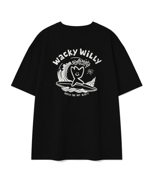Surf Kiki Graphic Short Sleeve T-Shirt Black